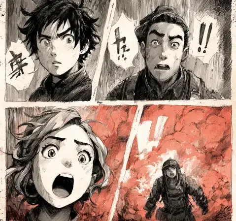 动作题材韩漫的打斗场面画面